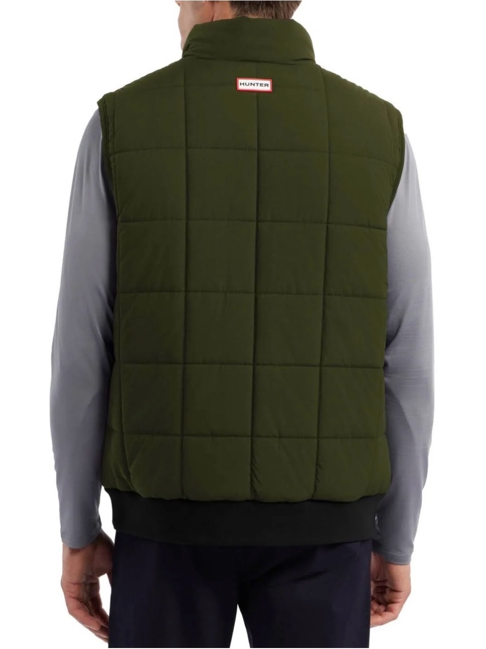 Hunter Stan Reversible Quilted Puffer Vest Black / Green Men’s Medium
